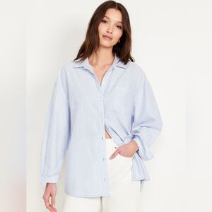 Oversized Button-Down Boyfriend Shirt
